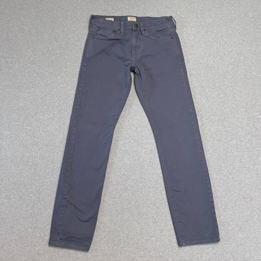 J Crew Jeans Mens 28X32 Blue 484 Tapered Low‎ Rise Stretch Preppy Denim